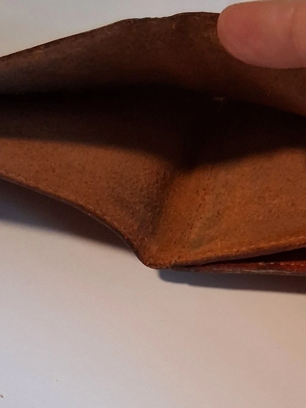Men's Tan Leather Card Holder with Snap Tab